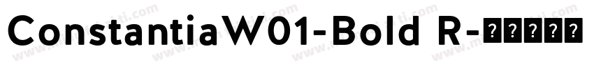 ConstantiaW01-Bold R字体转换